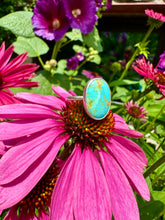 Load image into Gallery viewer, sterling silver turquoise ring- handmade for you in your size