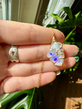 Load image into Gallery viewer, ♡one of one♡ raw opal necklace in gold