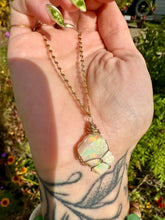 Load image into Gallery viewer, ♡one of one♡ raw opal necklace in 14k gold *