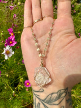 Load image into Gallery viewer, *one of one* raw quartz necklace 14k gold fill