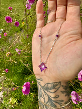 Load image into Gallery viewer, amethyst &amp; moonstone sparkle necklace