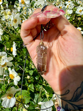 Load image into Gallery viewer, smoky quartz necklace on cord