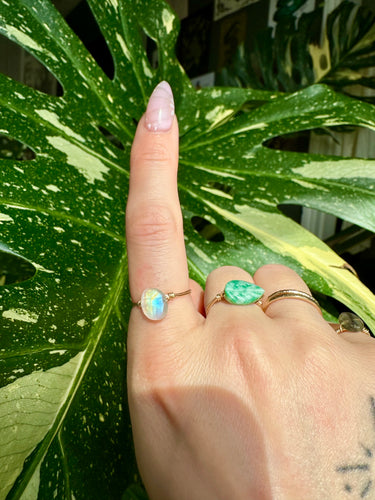 moonstone crystal ring ♡ handmade for you ♡
