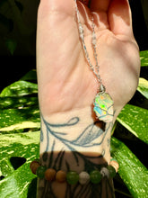 Load image into Gallery viewer, ♡one of one♡ raw opal necklace in sterling silver ***