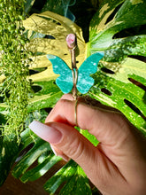 Load image into Gallery viewer, crystal butterfly smoke ring ♡ **pre-order** ♡