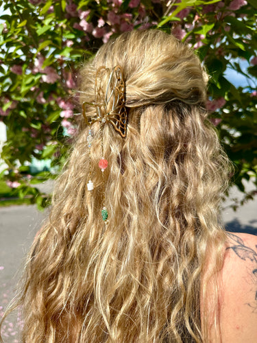 custom butterfly hair clip
