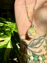 Load image into Gallery viewer, ♡one of one♡ raw opal necklace in sterling silver ***