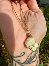 Load image into Gallery viewer, ♡one of one♡ raw opal necklace in 14k gold *