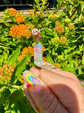 Load image into Gallery viewer, ♡one of one♡ 14k gold raw opal smoke ring 🌈