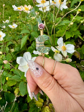 Load image into Gallery viewer, little agate quartz crystal moon  ☾ smoke ring ♡
