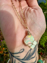 Load image into Gallery viewer, ♡one of one♡ raw opal necklace in 14k gold *