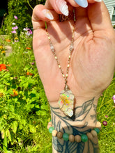 Load image into Gallery viewer, ♡one of one♡ iridescent raw opal necklace - 14k gold