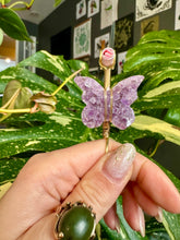 Load image into Gallery viewer, crystal butterfly smoke ring ♡ *handmade for you*