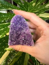 Load image into Gallery viewer, raw amethyst druzy- self standing 1