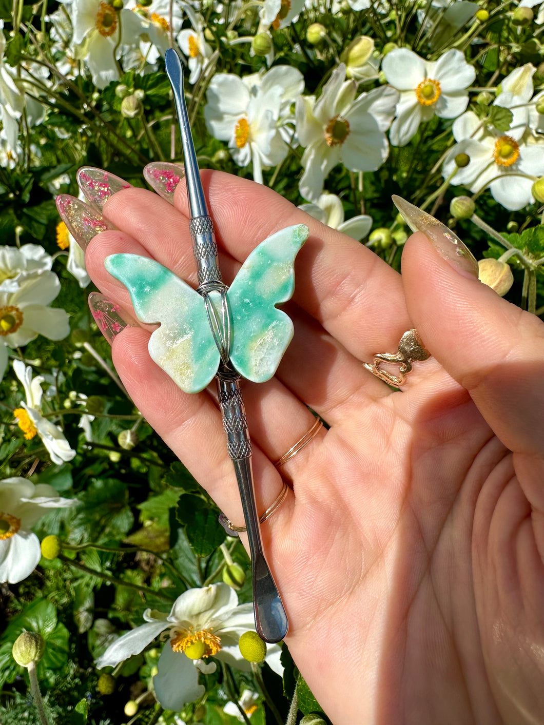 light jade butterfly dabber