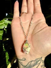 Load image into Gallery viewer, ♡one of one♡ raw opal necklace in sterling silver ***