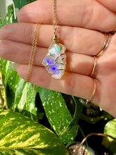 Load image into Gallery viewer, ♡one of one♡ raw opal necklace in gold