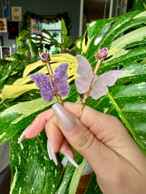Load image into Gallery viewer, crystal butterfly smoke ring ♡ *handmade for you*