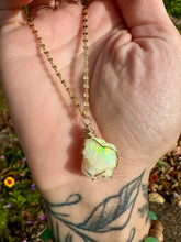 Load image into Gallery viewer, ♡one of one♡ raw opal necklace in 14k gold *
