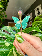 Load image into Gallery viewer, crystal butterfly smoke ring ♡ *handmade for you*