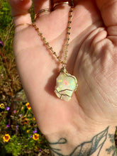 Load image into Gallery viewer, ♡one of one♡ raw opal necklace in 14k gold *