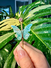 Load image into Gallery viewer, crystal butterfly smoke ring ♡ *handmade for you*