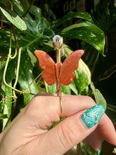 Load image into Gallery viewer, crystal butterfly smoke ring ♡ *handmade for you*