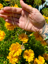 Load image into Gallery viewer, 🌈♡one of one♡ iridescent raw opal necklace 14k gold