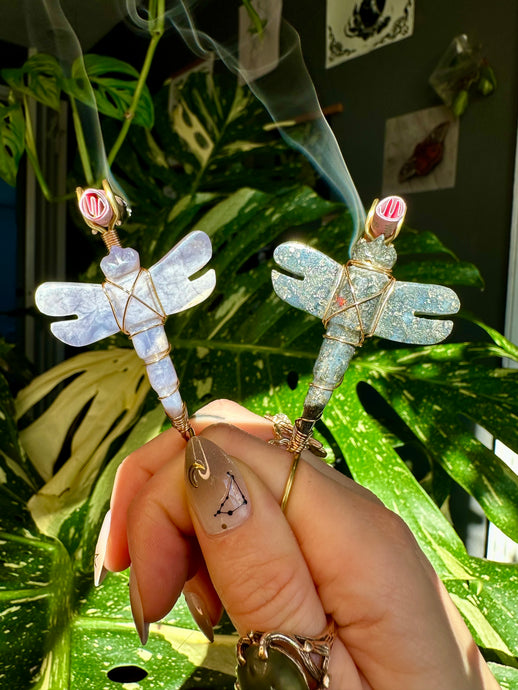 dragonfly crystal smoke ring ♡ **pre-order** ♡