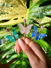 Load image into Gallery viewer, crystal butterfly smoke ring ♡ *handmade for you*