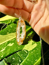 Load image into Gallery viewer, ♡one of one♡ agate geode necklace sterling silver