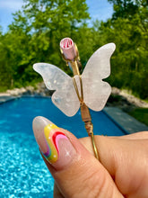 Load image into Gallery viewer, crystal butterfly smoke ring ♡ *handmade for you*