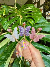 Load image into Gallery viewer, crystal butterfly smoke ring ♡ *handmade for you*
