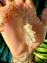 Load image into Gallery viewer, ♡one of one♡ raw quartz necklace 14k gold