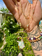 Load image into Gallery viewer, ♡*one of one*♡ raw opal gold necklace 🌈