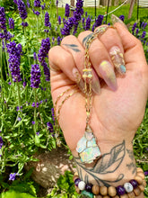 Load image into Gallery viewer, ♡*one of one*♡ raw opal gold necklace 🌈