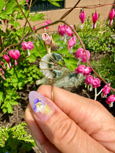 Load image into Gallery viewer, little quartz crystal moon  ☾ smoke ring ♡             **pre-order** ♡