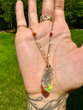 Load image into Gallery viewer, ♡*one of one*♡ rare dark raw opal necklace ❤️‍🔥