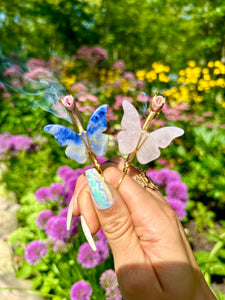 crystal butterfly smoke ring ♡ *handmade for you*
