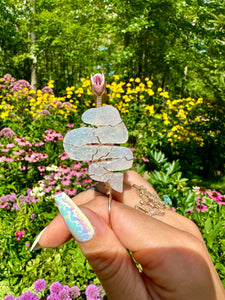 ♡*one of one*♡ 14k gold quartz druzy snake smoke ring