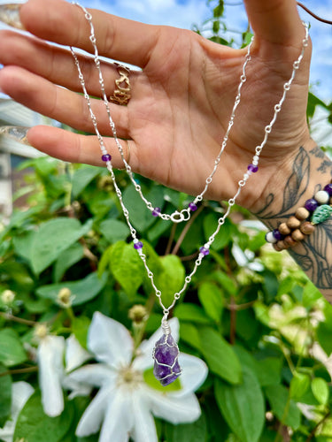 ♡*one of one*♡ amethyst necklace sterling silver