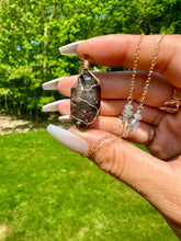 Load image into Gallery viewer, raw smoky quartz necklace