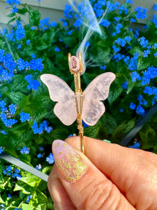 Papillon de Nuit Ring Antique Silver-Finish Metal with White Resin Pearl  and Silver-Tone Crystals