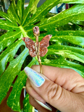 Load image into Gallery viewer, little crystal butterfly smoke ring ♡ **pre-order** ♡