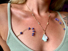 Load image into Gallery viewer, ♡*one of one*♡ raw opal gold necklace 🌈