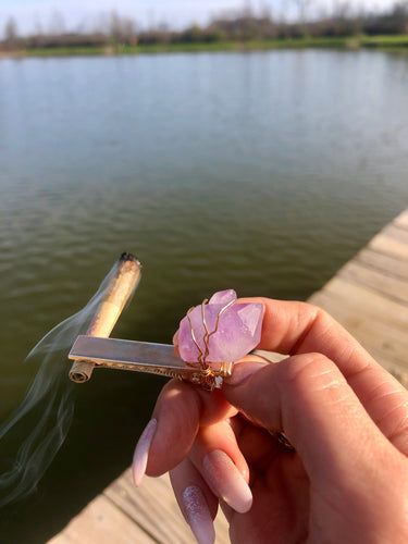 crystal roachie clip | crystal smoke clip