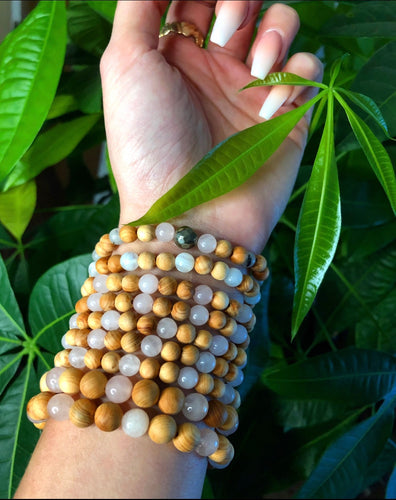 natural love rose quartz bracelet