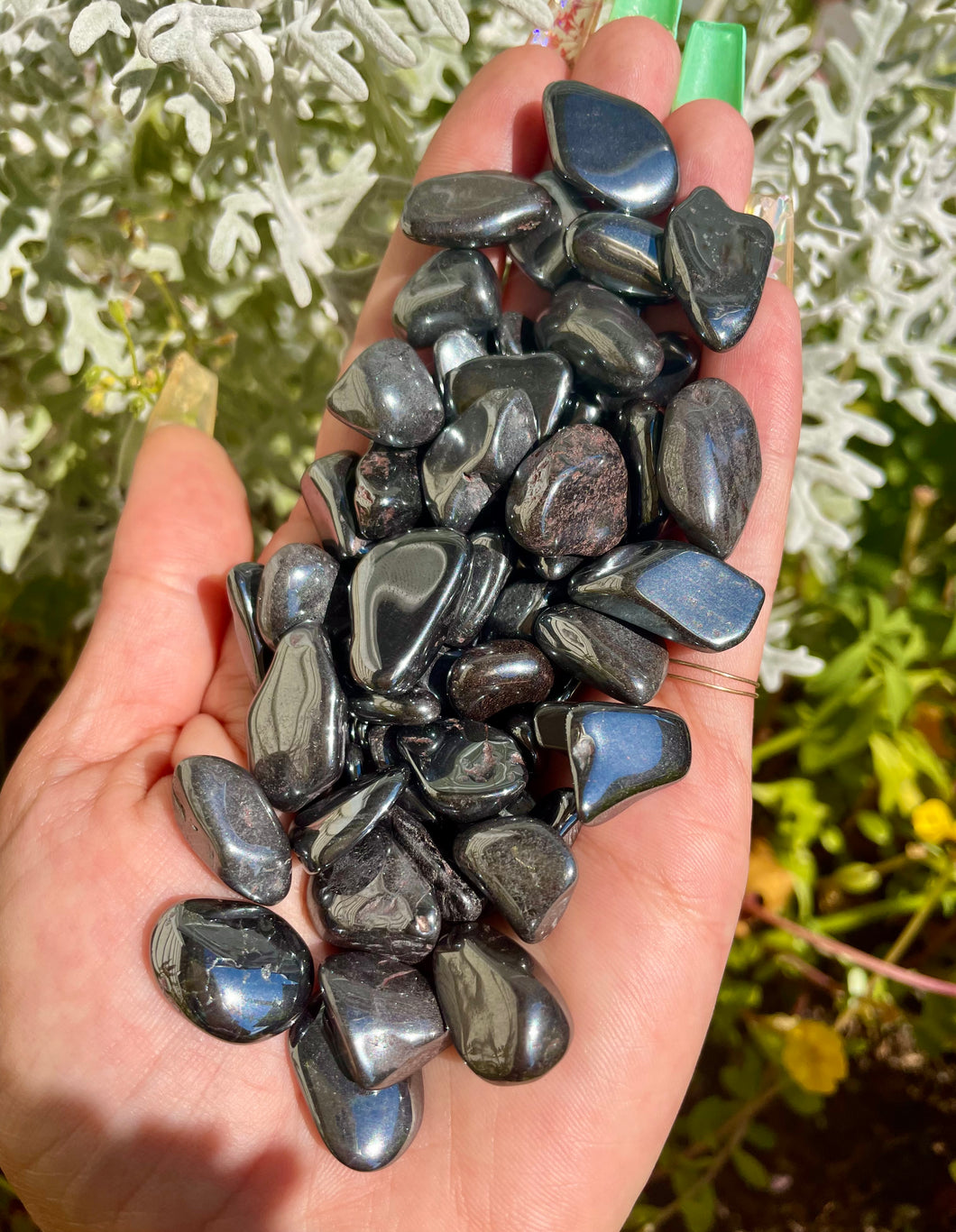 three little hematite crystals