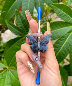 sodalite crystal butterfly dabber