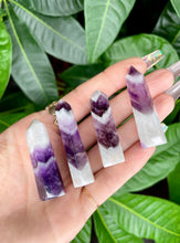 Load image into Gallery viewer, chevron amethyst mini tower